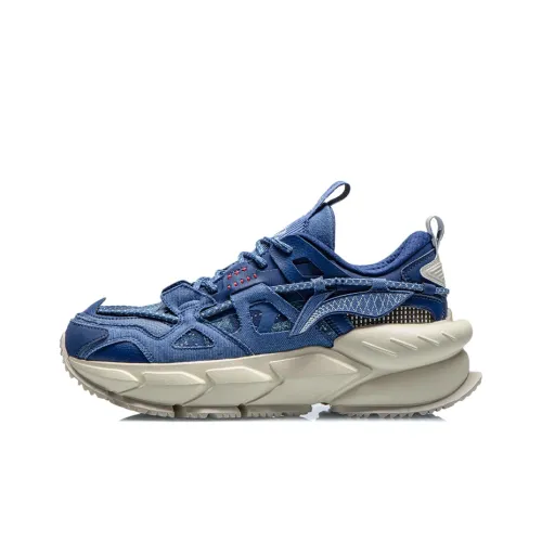 LINING Running Shoes Men Low-Top Navy/Sea Salt Blue