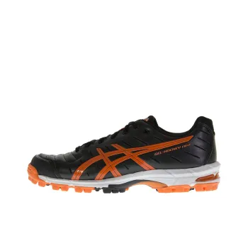 Asics Gel-Hockey Neo 3 Anti-Slip Wear-Resistant Low-Top Running Shoes Men's Black Orange
