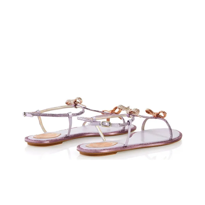 RENE CAOVILLA Caterina One Strap Sandals Women's Lavender-3