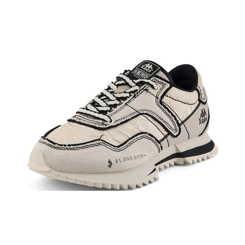 One Piece x Kappa One Piece Durable Breathable Coverage Low-Top Casual Shoes Unisex Beige-1