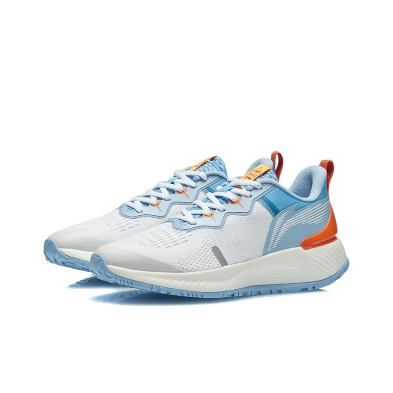 LINING YueYing Essential Running Shoes Men Low Top Standard White/New Aurora Blue/Xinjiang Blue-2