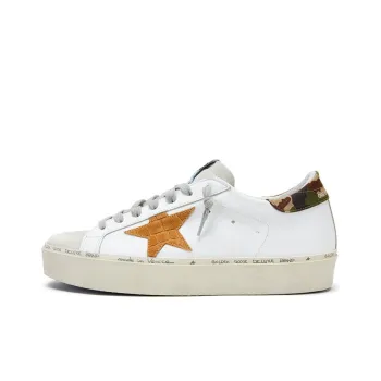 Golden Goose Hi Star Stylish Skateboarding Shoes Men's White
