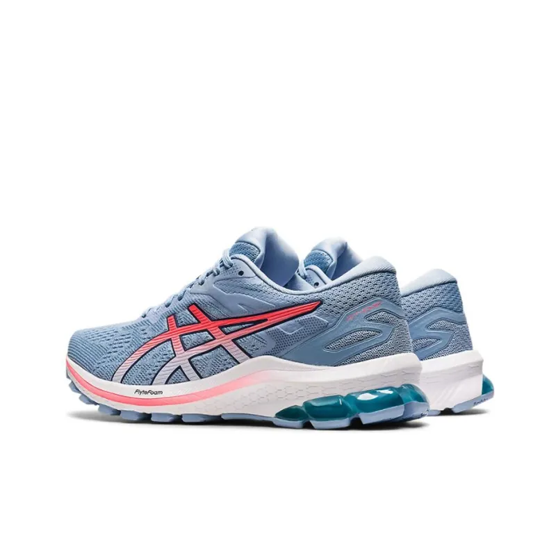 Asics GT-1000 10 Durable Breathable Low-Top Running Shoes Women's Haze Blue Pink-3
