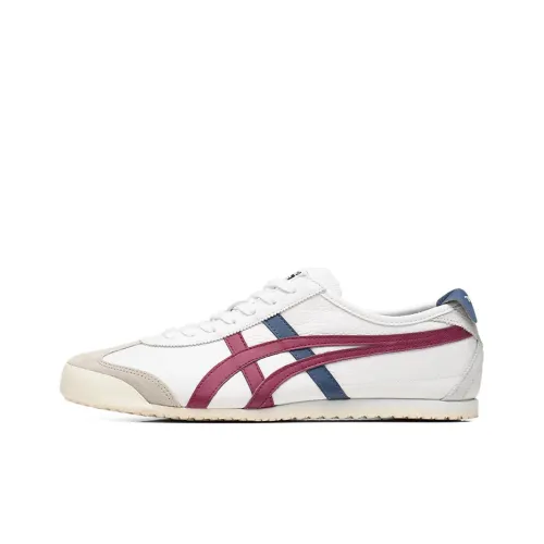 Onitsuka Tiger MEXICO 66 Running Shoes Unisex Low-Top White/Red/Blue