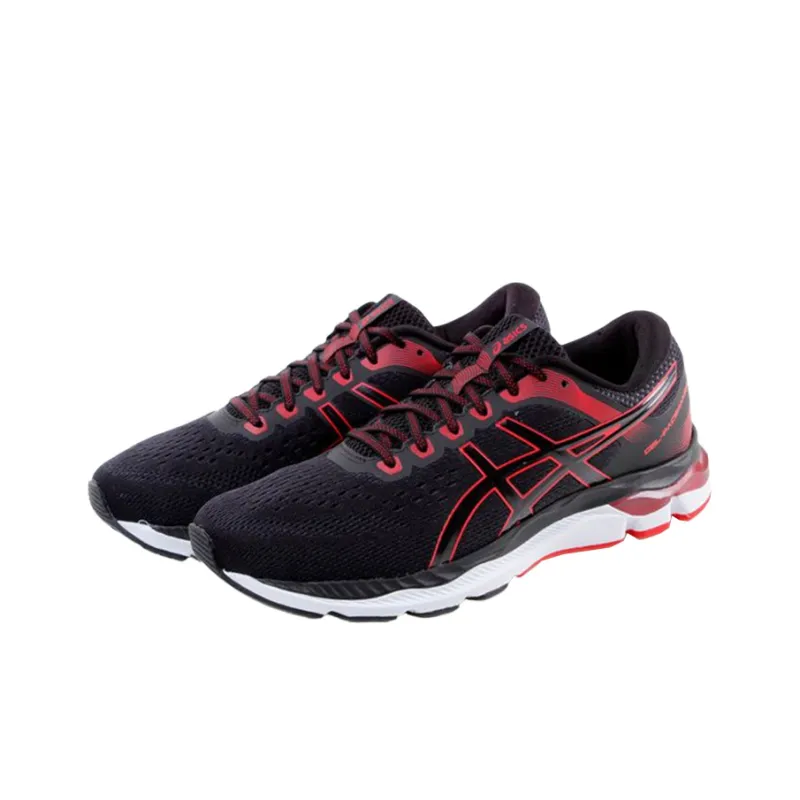 Asics Gel-Pacemaker Durable Breathable Running Shoes Men's Black Red-2