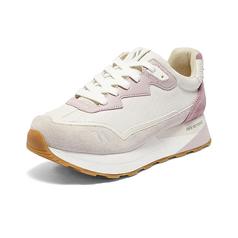 Skechers Sport Series Cushioning Anti-Slip And Wear-Resistant Low-Top Casual Shoes Women's White Light Purple-2