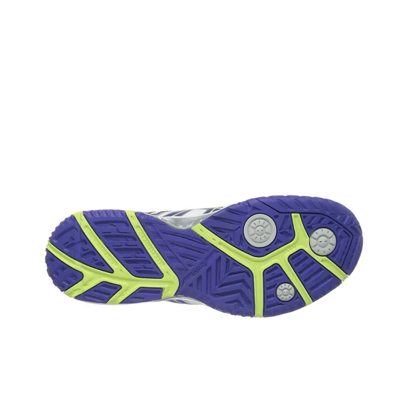 Asics Gel-Resolution 5 Wear-Resistant Low-Top Tennis Shoes Women's White-purple-gray-5