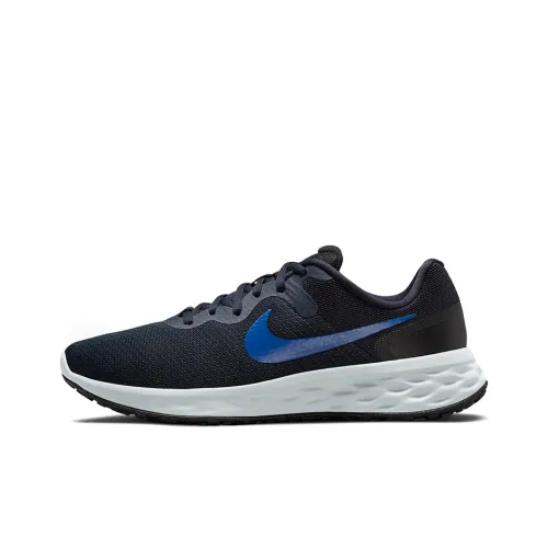 Nike REVOLUTION 6 Running Shoes Men Low-Top Black/Blue