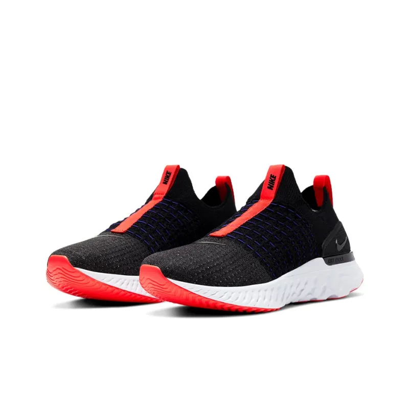 Nike React Phantom Run Flyknit 2 Black Bright Crimson-2