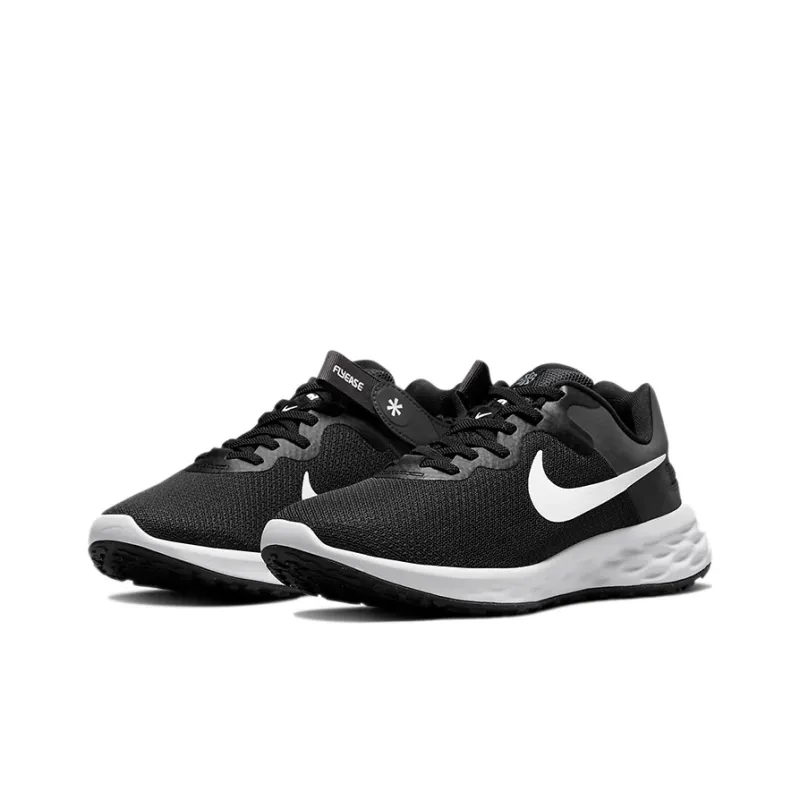 Nike Revolution 6 FlyEase Next Nature 'Black White' Women's-2