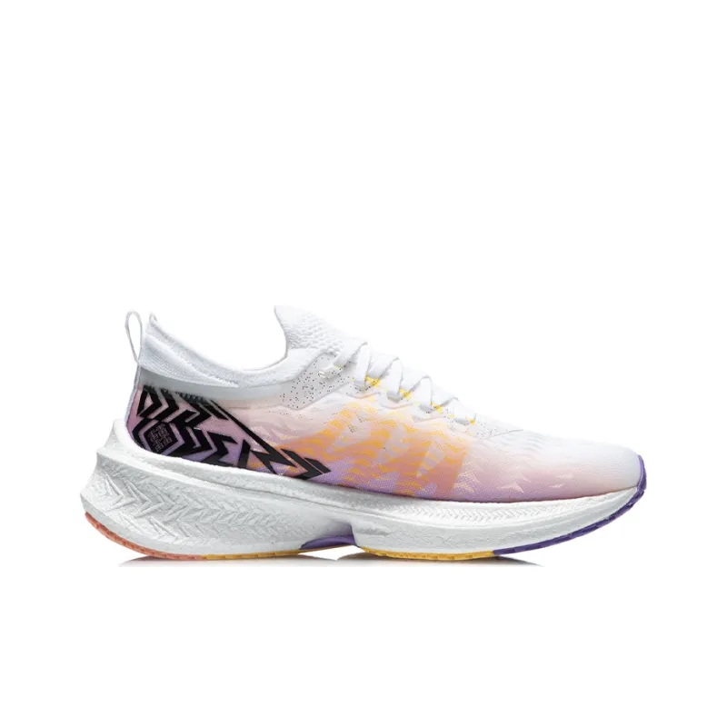 LiNing Feidian Discovery Dopamine Dressing Low Top Running Shoes Women's White Purple-1