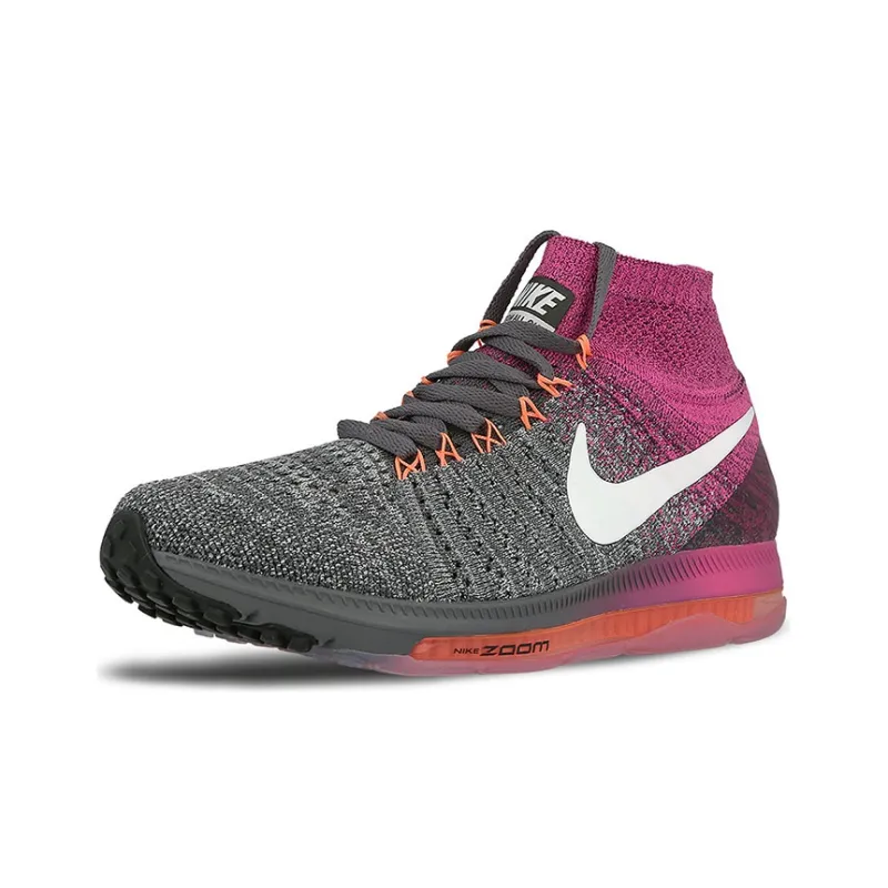 Nike Zoom All Out Flyknit 'Grey Pink' Women's-2