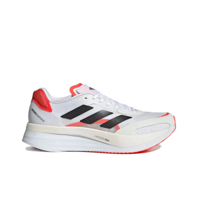 Adidas Adizero Boston 10 White Black Solar Red-1