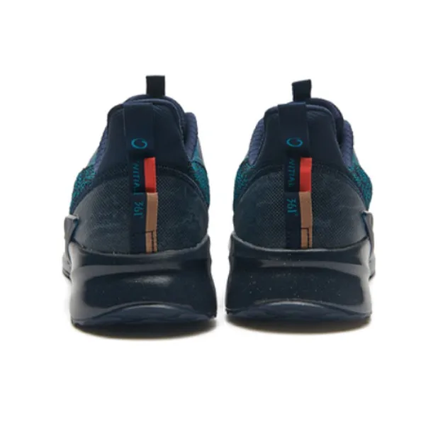 361° Breathable Lightweight Low-Top Running Shoes Men's Blue-Teal-2