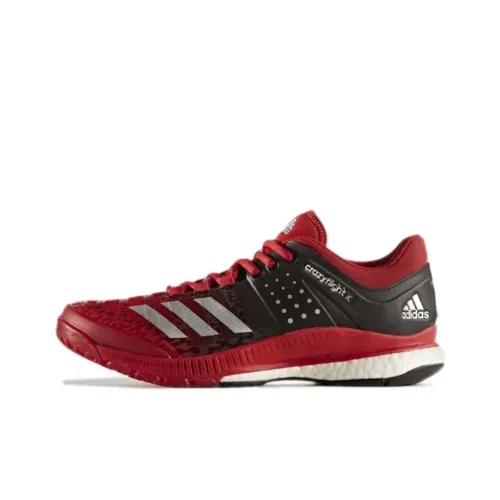 Adidas Crazyflight Running Shoes Unisex Low-Top Black/Red