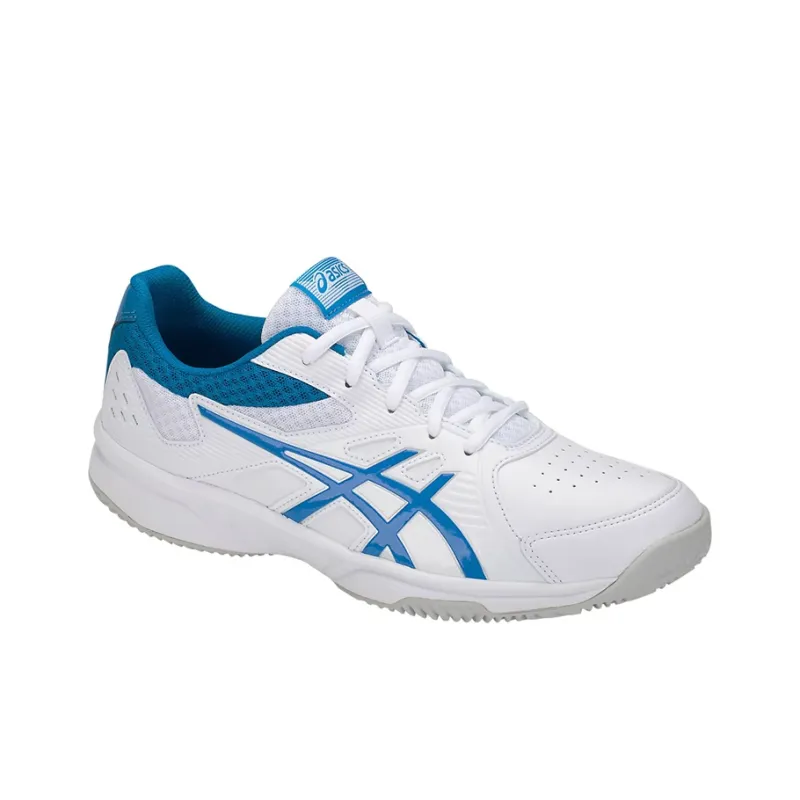 Asics Court Slide Clay Wear-Resistant Low-Top Running Shoes Men's White Blue-1