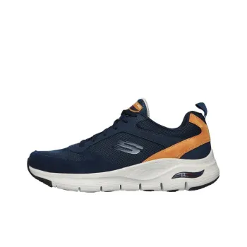 Skechers Arch Fit Servitica Wear-Resistant Slip-Resistant Low-Top Running Shoes Men's Blue Orange