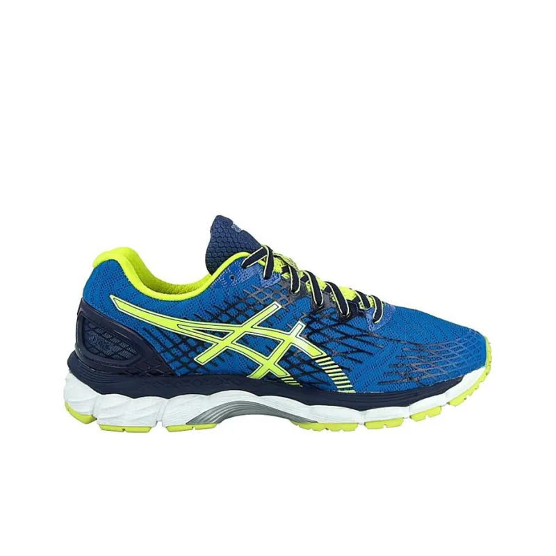 Asics GEL-Nimbus 17 Breathable Lightweight Low-Top Running Shoes Men's Blue Yellow-1