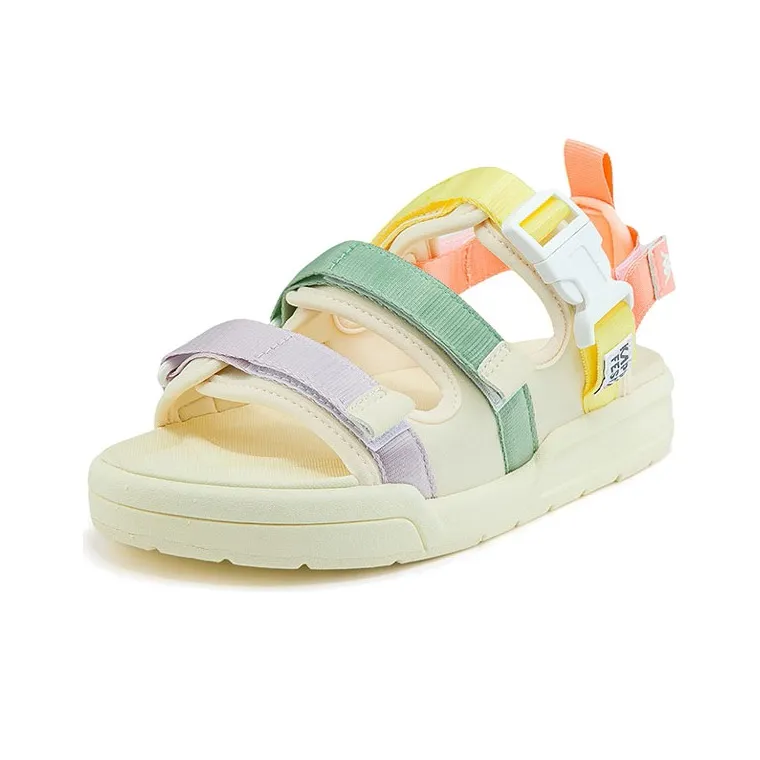 Kappa Beach Sandals Women's White Pink Yellow-1