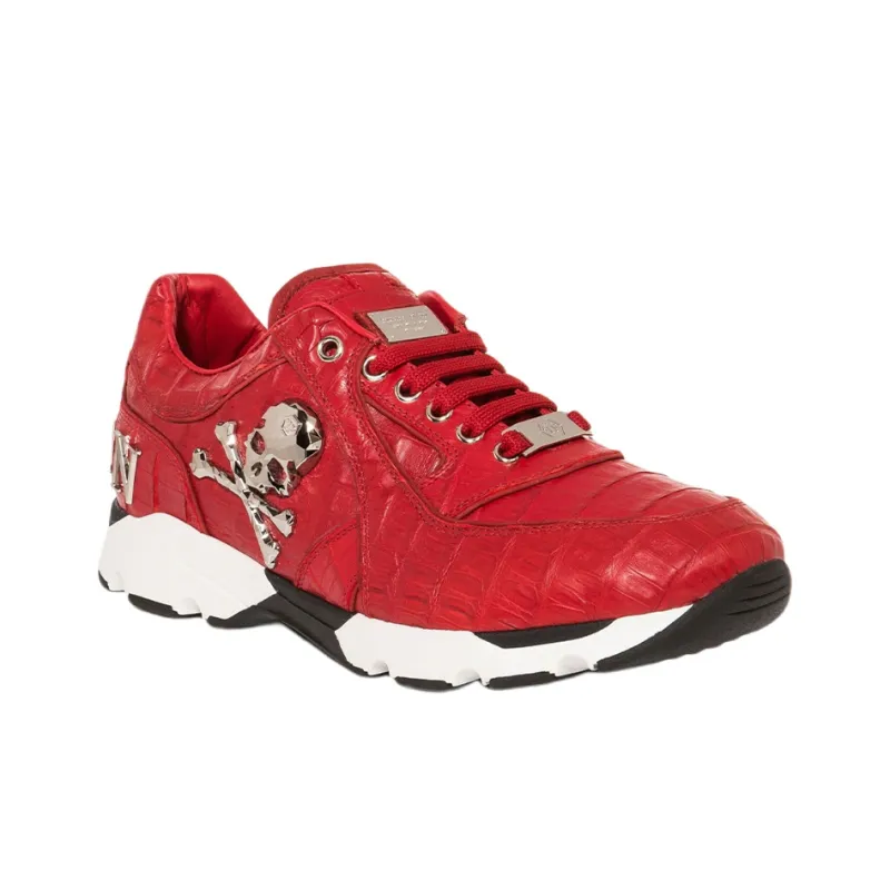 PHILIPP PLEIN Casual Shoes Men Low-Top Red-2