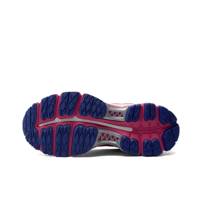 Asics GEL-Nimbus 17 Anti-Slip And Wear-Resistant Breathable Low-Top Running Shoes Women's Fuchsia Blue-4
