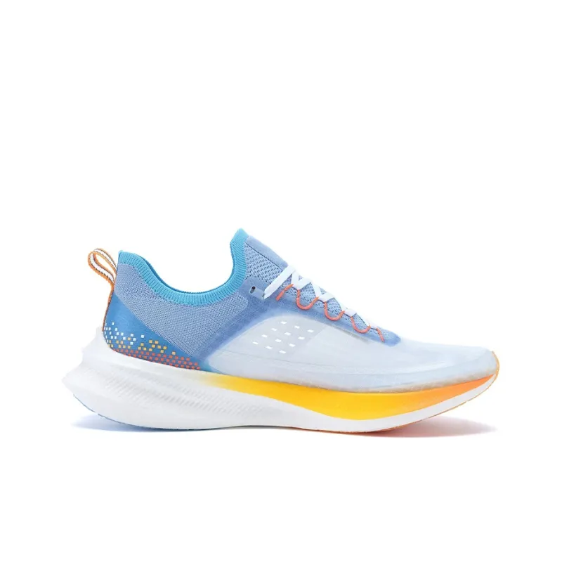LINING Feidian Challenger Running Shoes Men Low Top Standard White/New Aurora Blue-1