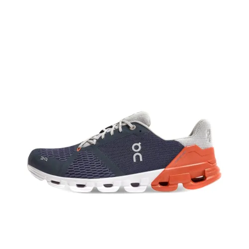 On Cloudflyer Anti Slip Wear Resistant Low Top Casual Running Shoes Men's Black Red