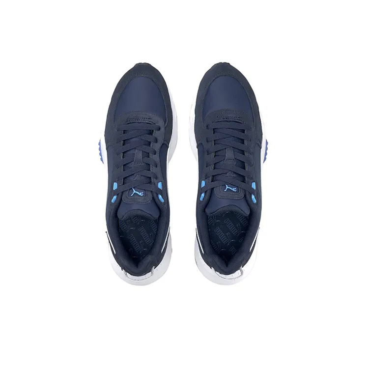 PUMA Wild Rider Series Running Shoes Men Low-Top Blue/White-2