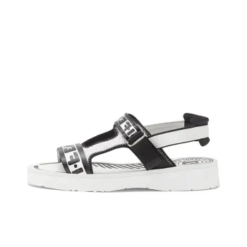 FENDI ROMA Joshua Vides Sandal Men's Black White