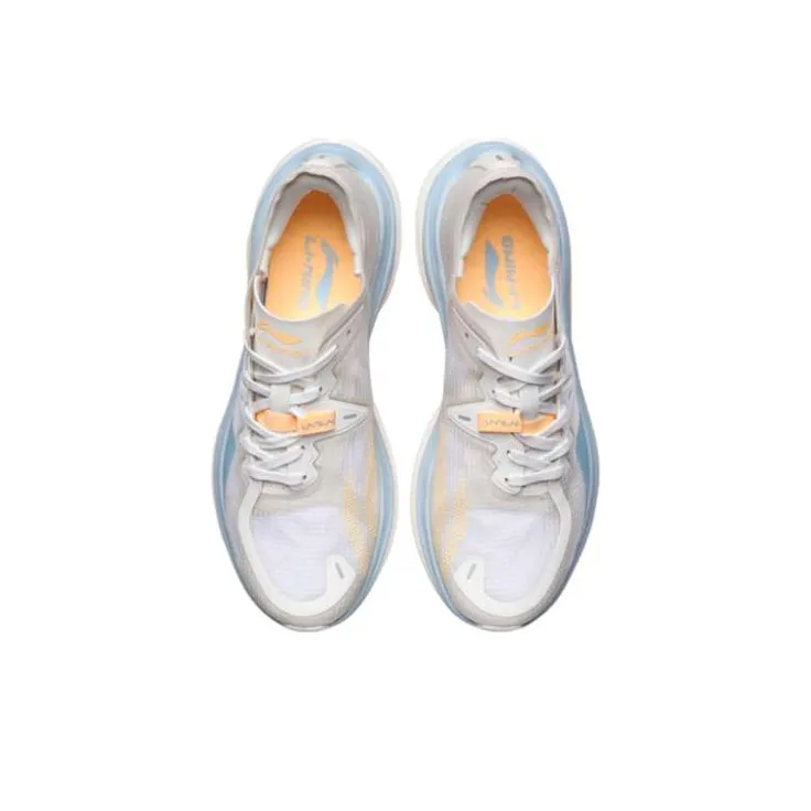 LiNing WuShi 5S 1.0 MONO Yarn Anti Slip Wear Resistant Low Top Running Shoes Men's Mist White-3