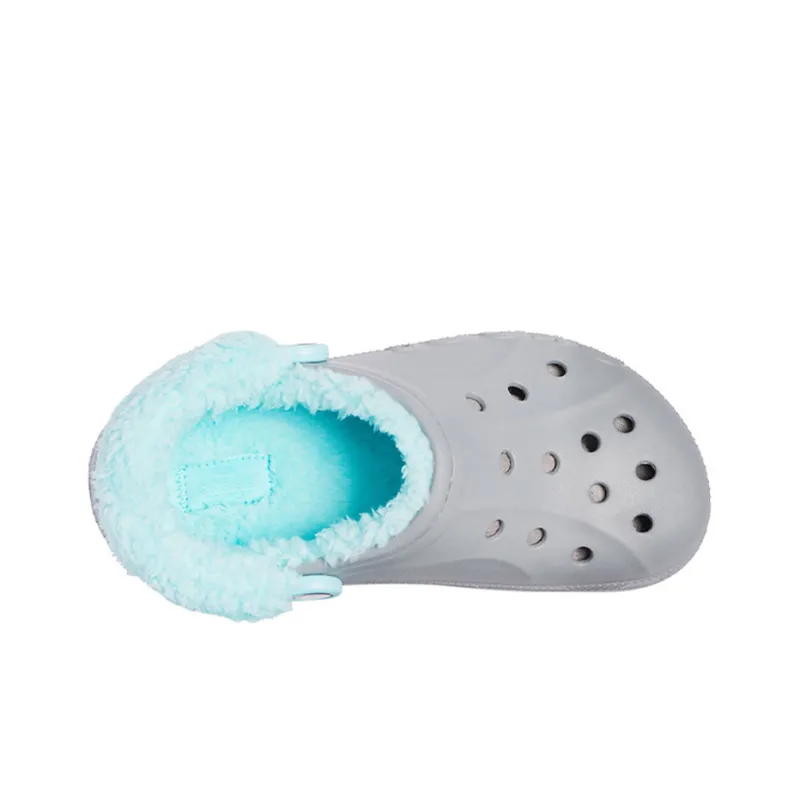 Crocs Classic Clog Stay Warm Fleece Lined Shoe Unisex Gray Blue-3