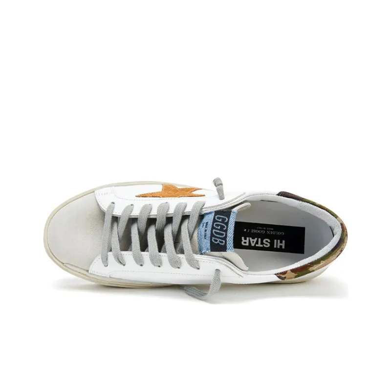 Golden Goose Hi Star Stylish Skateboarding Shoes Men's White-2