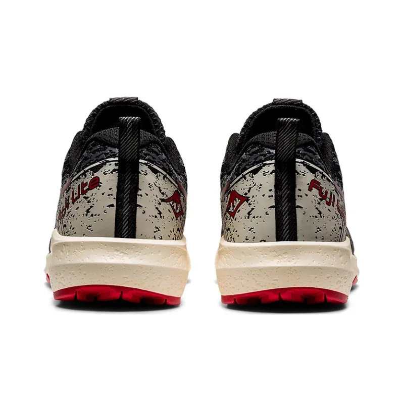 Asics Fuji Lite 2 Black Electric Red-4
