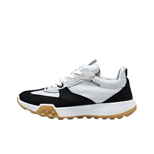 Ecco Wear Resistant Coverage Low Top Casual Shoes Women's Black