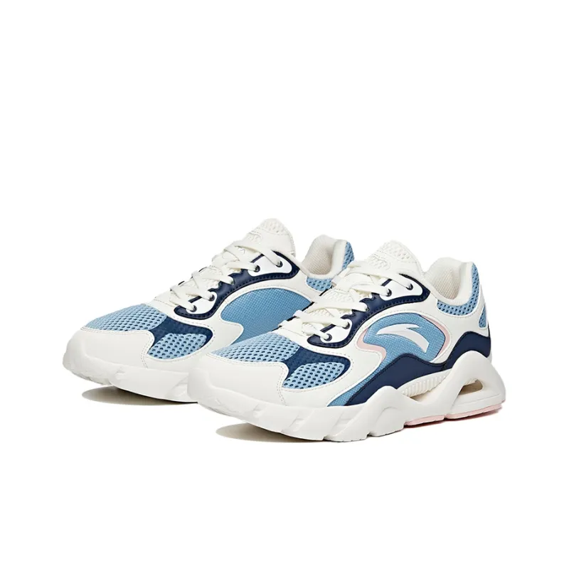 ANTA Running Shoes Women's Low Top Ivory White/Space Gray-1