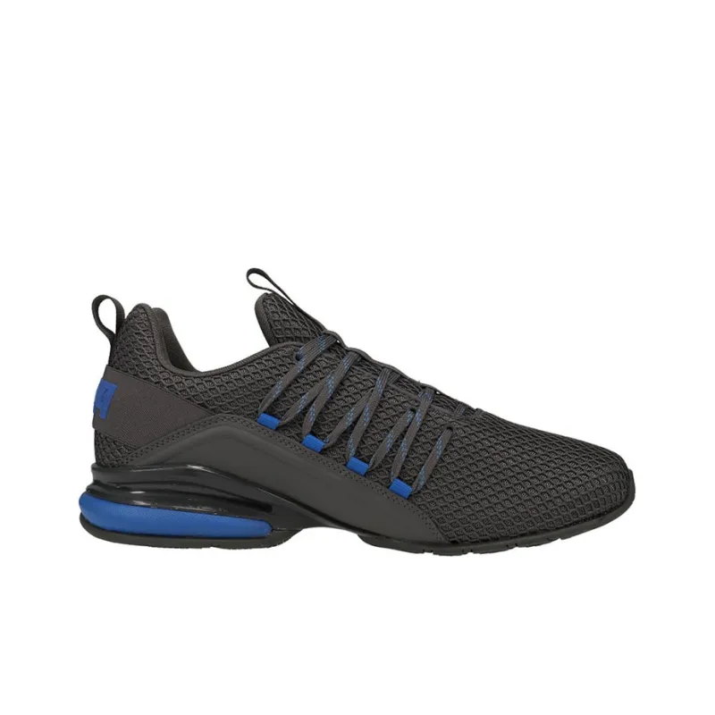 PUMA Axelion Slip-Resistant Lightweight Cushioning Low-Top Running Shoes Men's Black-1