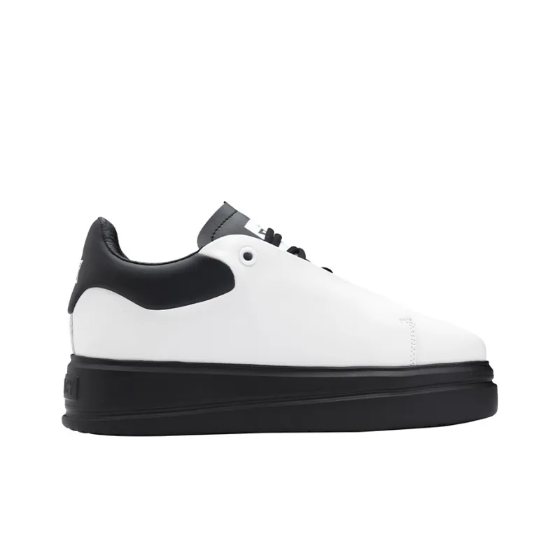 NORVINCY Low-Top Stylish Skateboarding Shoes Unisex Black White-1
