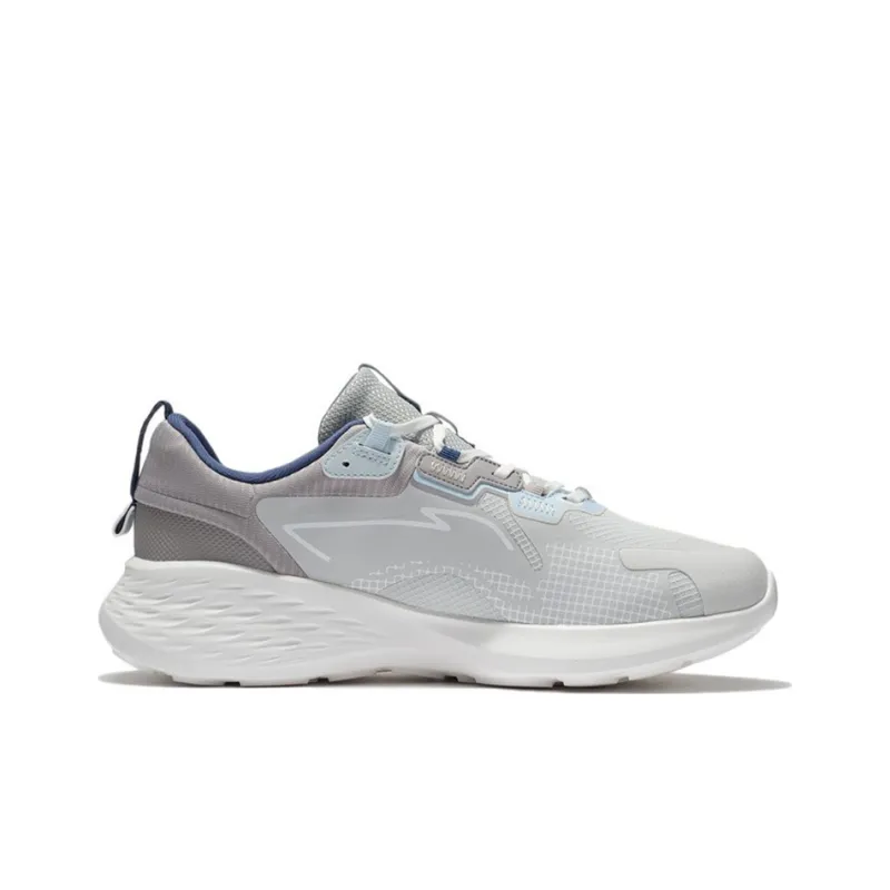 LiNing Element Anti-Slip Wear-Resistant Low-Top Sports Casual Shoes Men's Gray-1