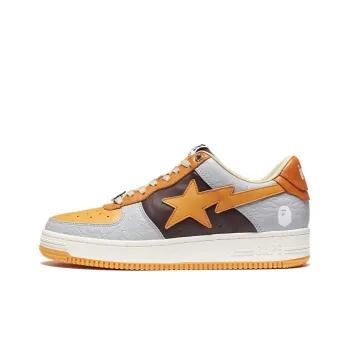 BAPE A BATHING APE Bape Sta Low Grey Orange