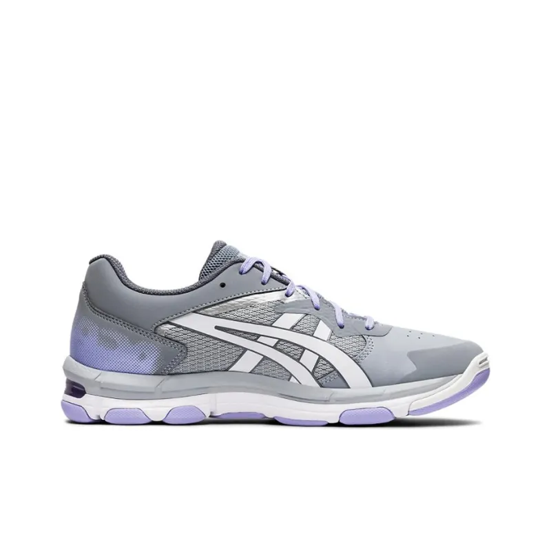 Asics Gel-Netburner Academy 8 Slip-Resistant Breathable Low-Top Running Shoes Women's Gray White-1