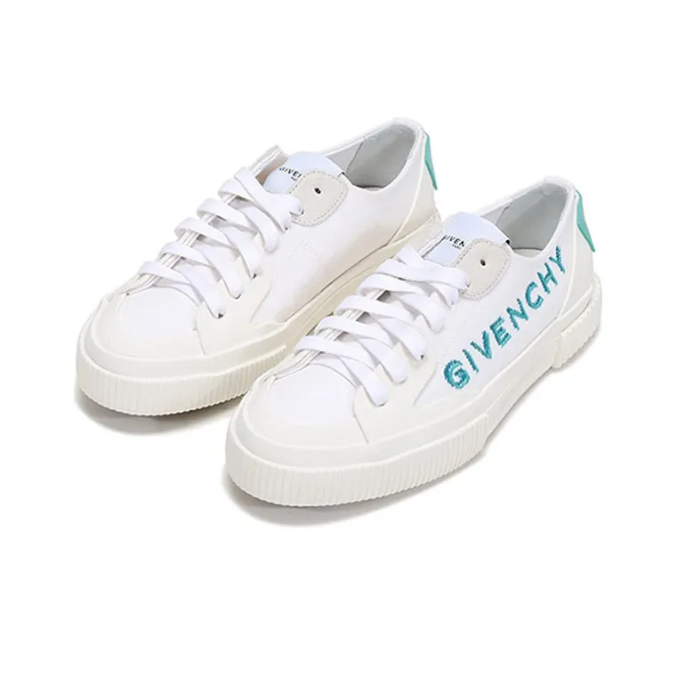 Givenchy Canvas Shoes Women's Low Top White-2