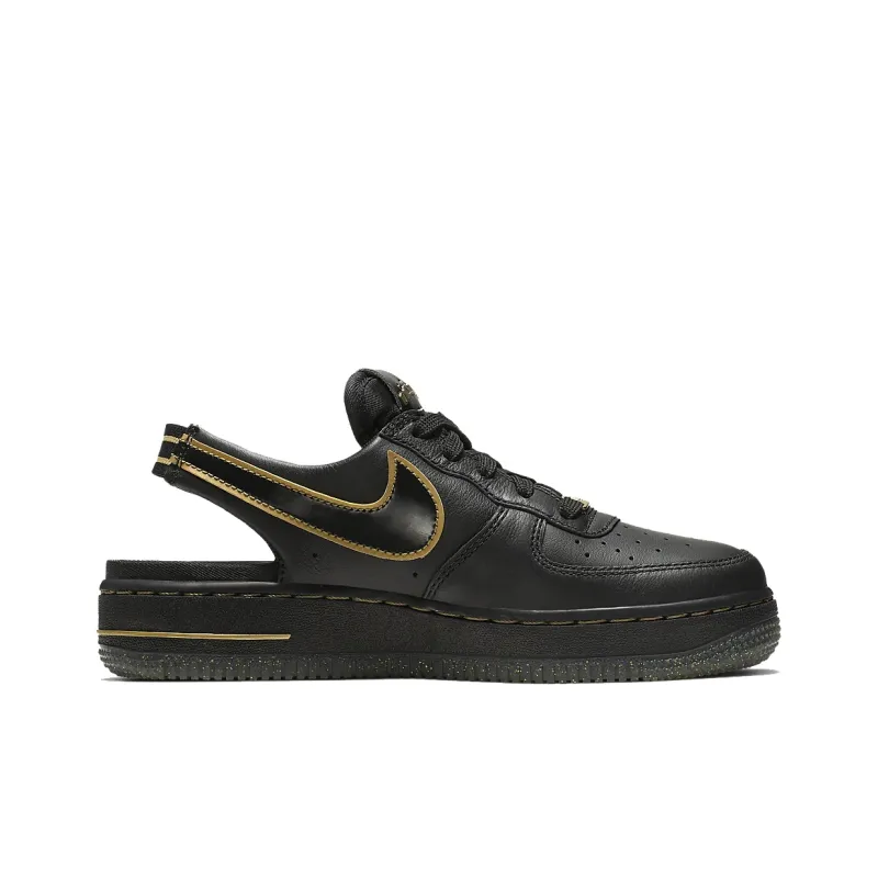 Nike Air Force 1 VTF Black Metallic Gold GS-1
