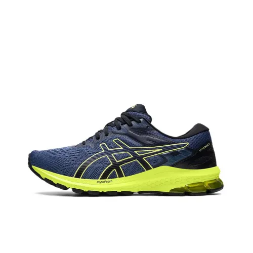 Asics GT-1000 10 Running Shoes Men Low-Top Teal/Yellow