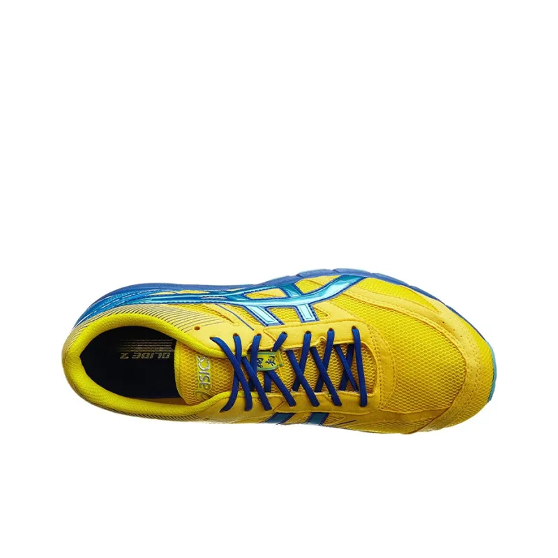 Asics Skysensor Glide 2 Wear-Resistant Low-Top Running Shoes Men's Yellow Blue-3