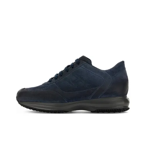 HOGAN Interactive Cushioning Anti-Slip And Wear-Resistant Low-Top Casual Shoes Men's Blue