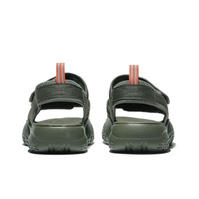 FILA Thick Sole Velcro Green Korean Version Unisex Sandals-4