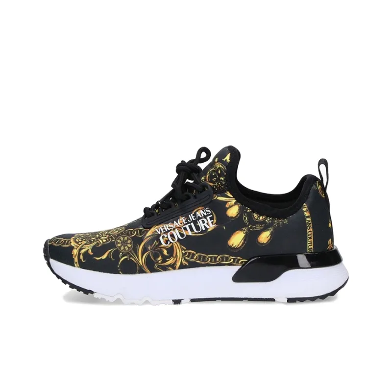 VERSACE JEANS Couture Versace Low Top Athletic Shoes Women's Black-0