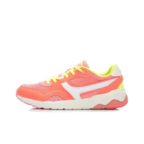 LINING Brilliant 96 Running Shoes Women's Low-Top Orange/White/Yellow