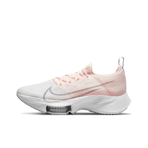 Nike Air Zoom Tempo Next% Running Shoes Women's Low-Top White/Silver/Pink