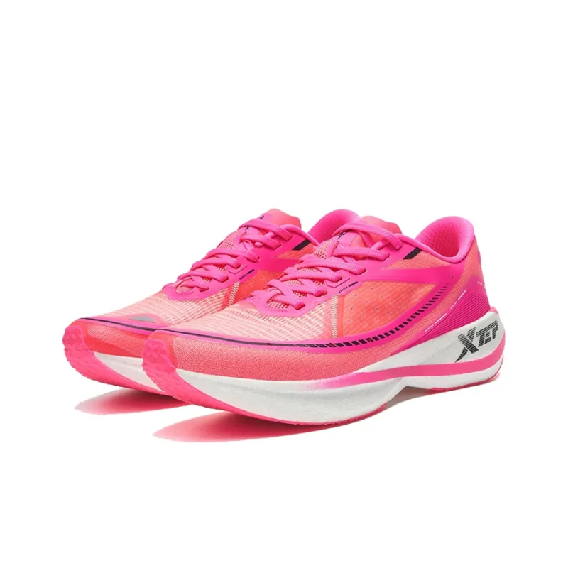 XTEP 260 1.0 Cushioned Anti Slip Wear Resistant Breathable Lightweight Low Top Running Shoes Women's Red-2